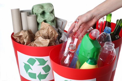 Recycling garden waste into compost in Forest Gate